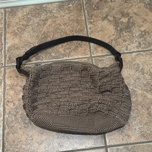 SAK Brown Knit Shoulder Bag